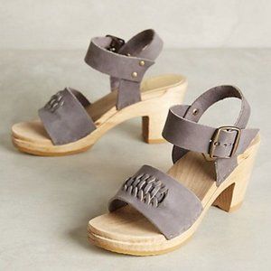 Sheepish gray / lilac clogs from Anthropologie
